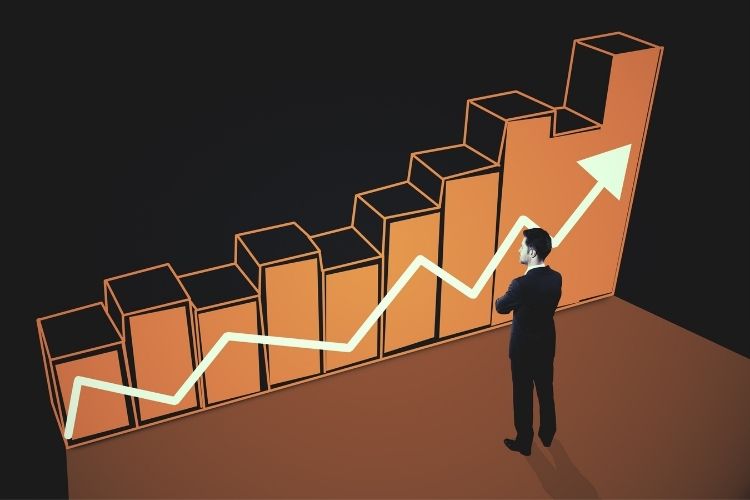 Riskli yatırımlardan uzak durmayı anlatan grafiksel gösterim