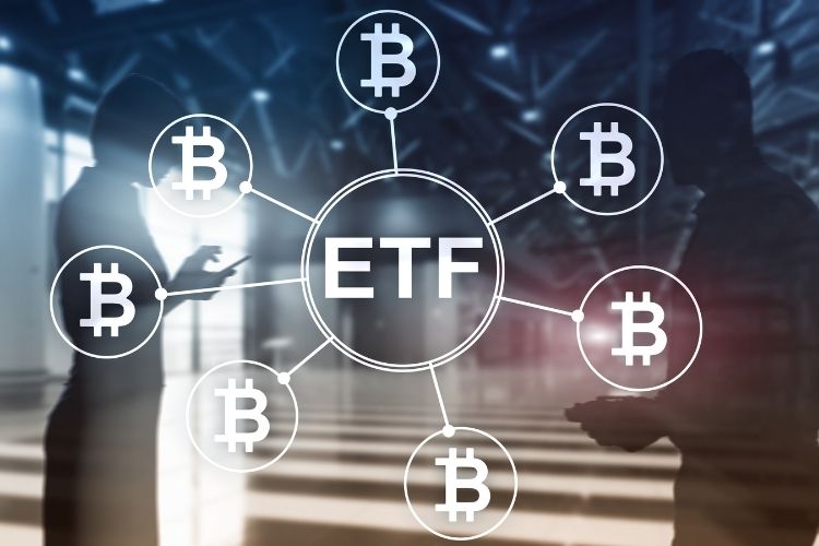 Blockchain yatırım fonlarının portföy çeşitliliğini gösteren dijital sepet şeması.