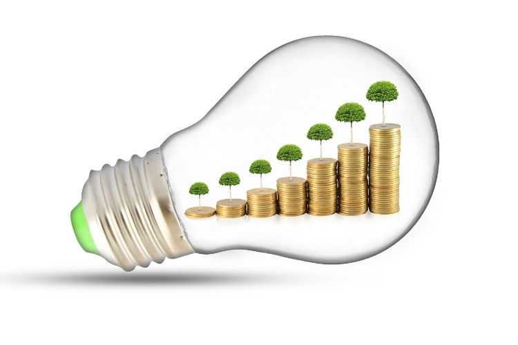 Evde enerji tasarrufu için alınabilecek önlemleri içeren bilgi görsel.